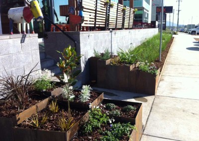 Metal planter boxes in Fyshwick