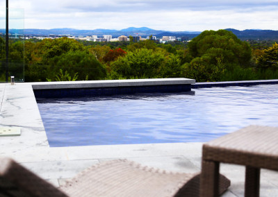 Residential poolside paving