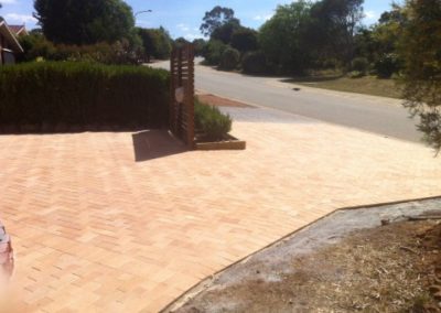 Paved driveway