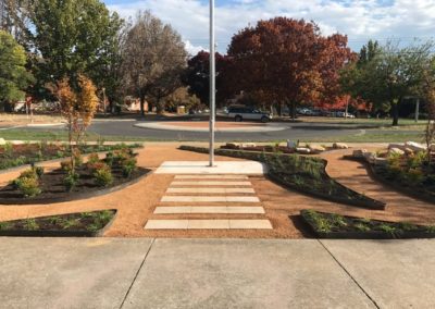 Landscaped entry garden for Majura Primary School, Canberra