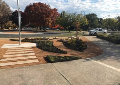 Landscaped entry garden for Majura Primary School, Canberra